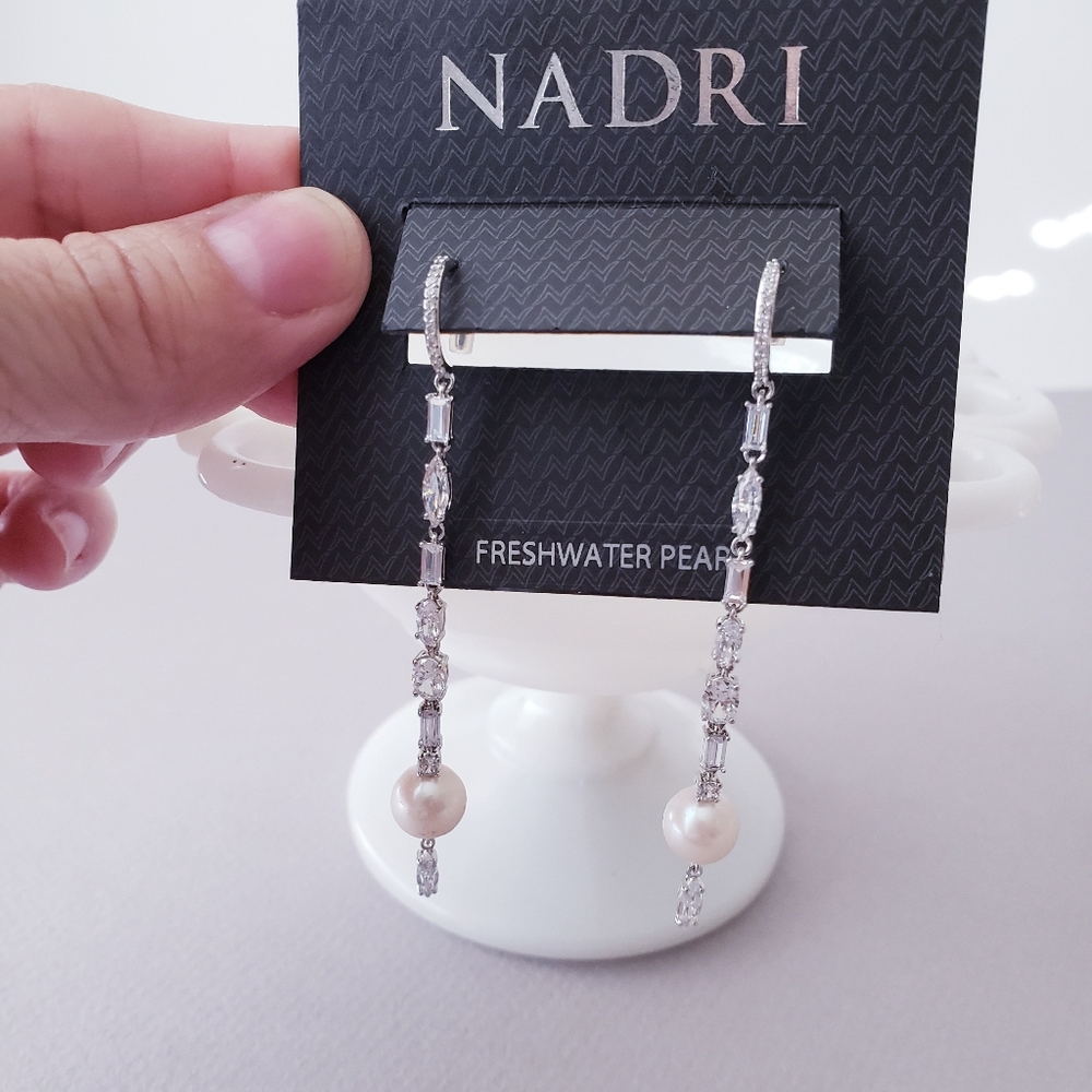 Nadri Freshwater Pearl Earrings - Picture 8 of 13